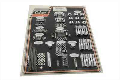 Chrome Stock Style Hardware Kit for Aluminum Heads - Click Image to Close